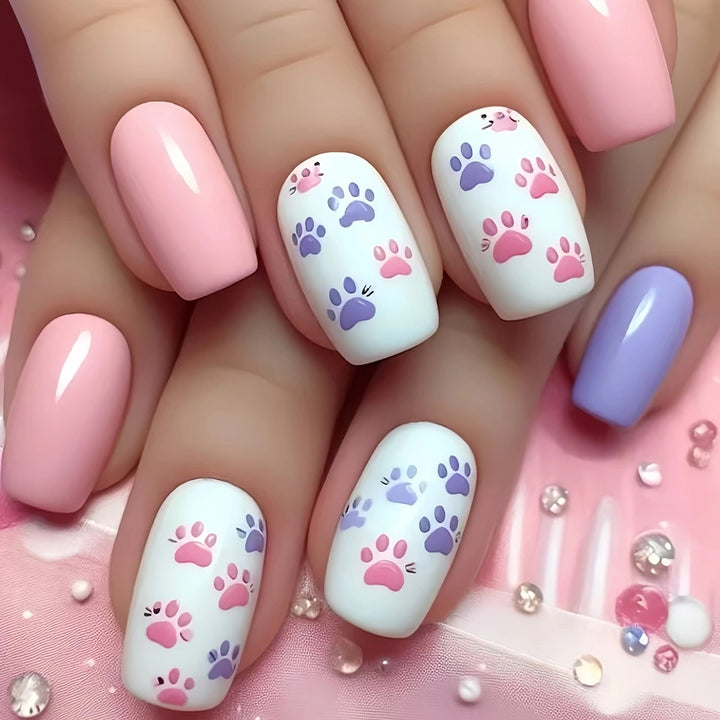 Floral Art Acrylic Nail Set Kalsten