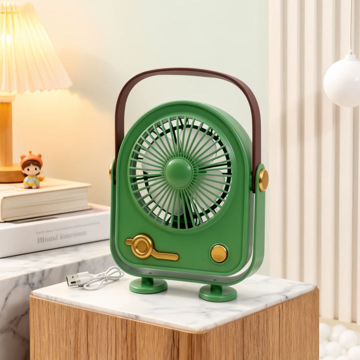 Ladies Portable Mini Fan in Retro Design Kalsten