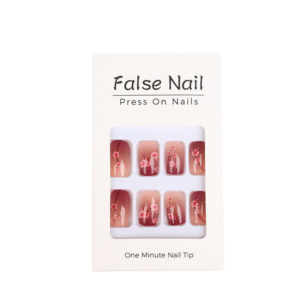 Artificial nails set with floral accents Kalsten