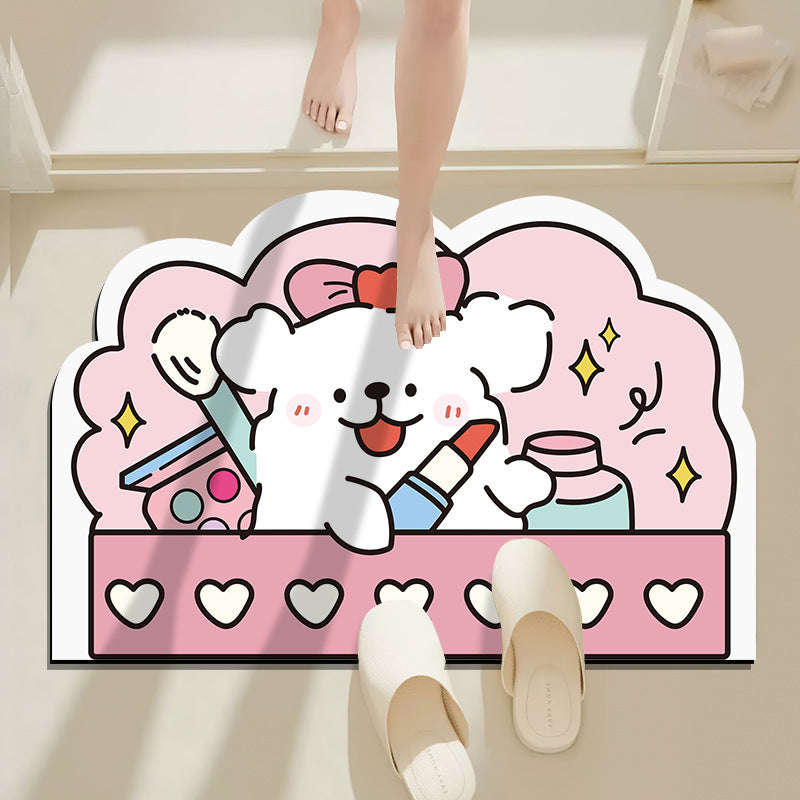Cartoon Animal Design Bath Mat Kalsten