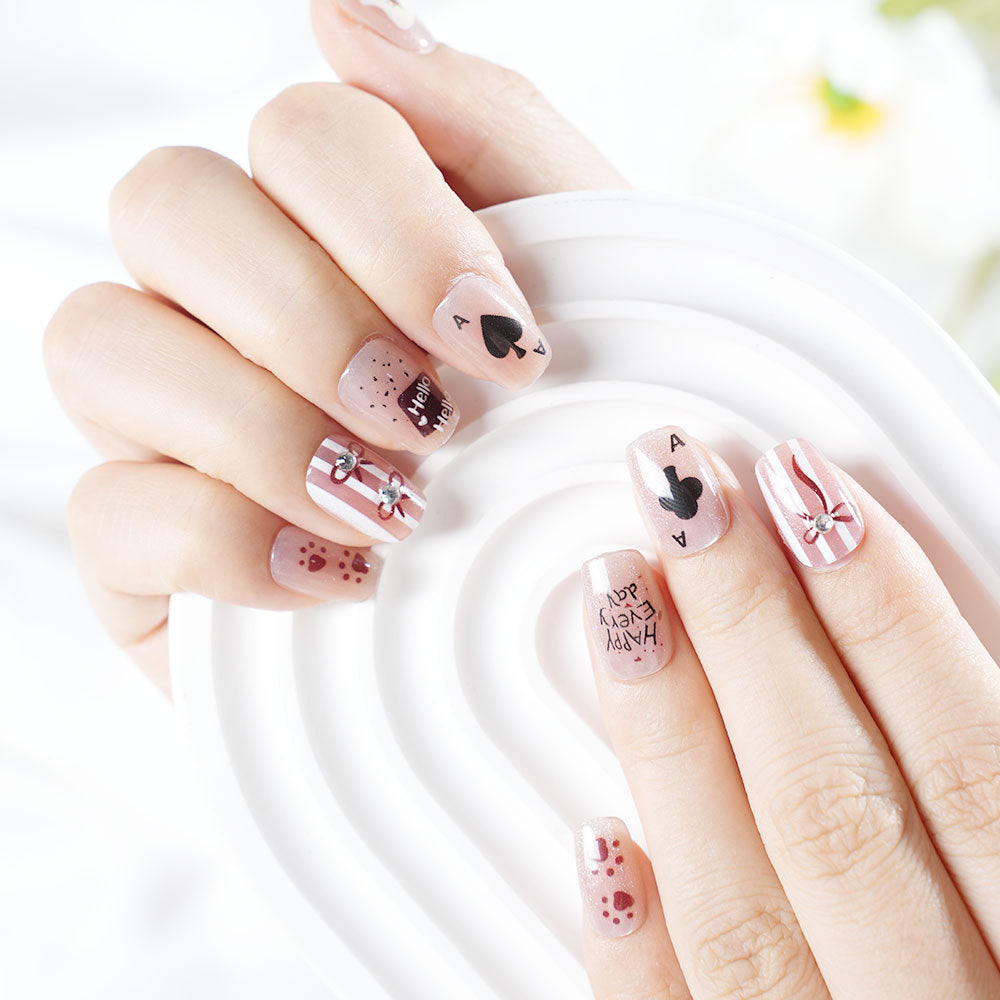 Playful Themed Press-On Nail Set Kalsten