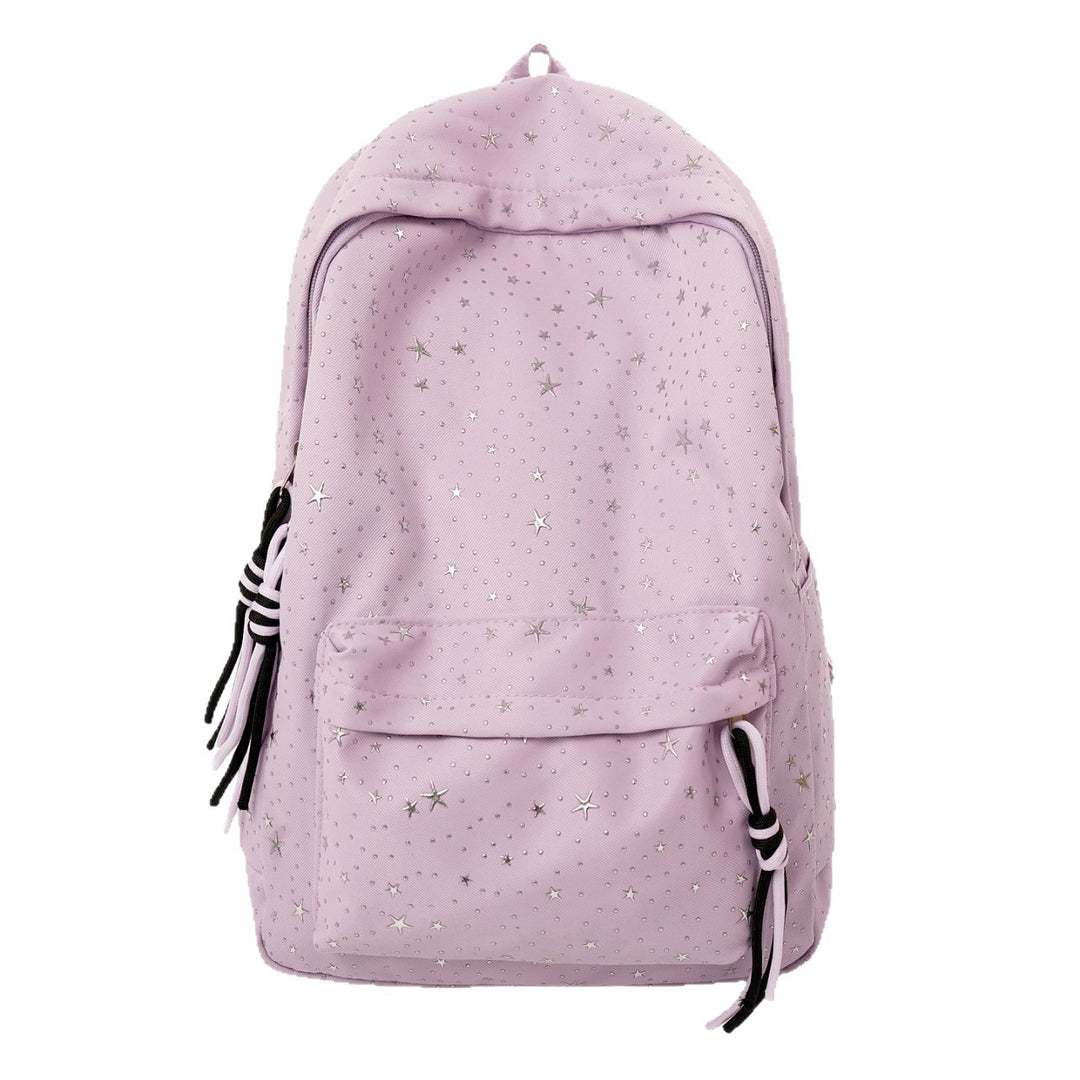 Star-Embellished Lightweight Backpack Kalsten