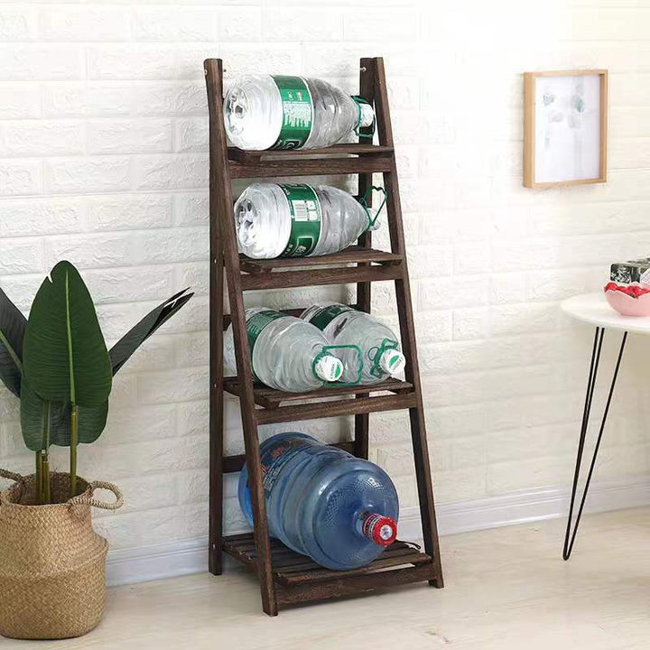 Multi-Tiered Wooden Ladder Shelf Kalsten