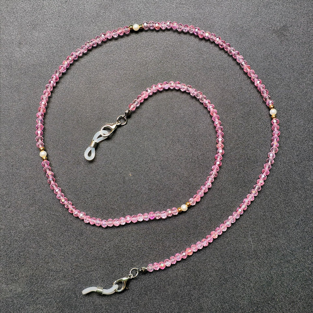 Elegant glasses holder chain with colorful beads Kalsten