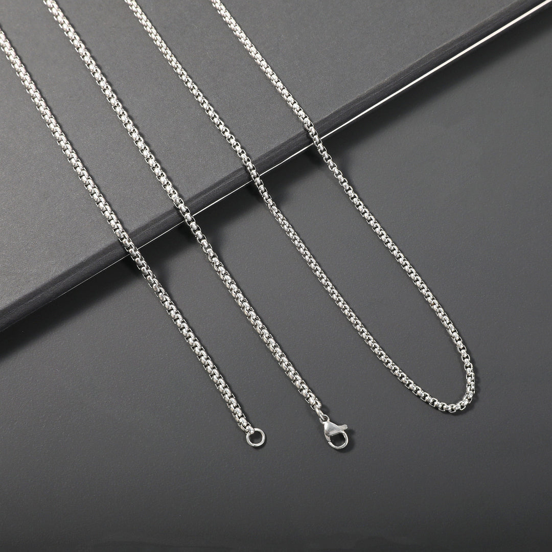 Sleek Stainless Steel Chain Necklace Kalsten
