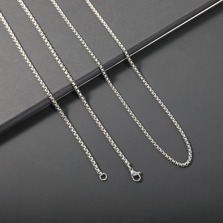 Sleek Stainless Steel Chain Necklace Kalsten