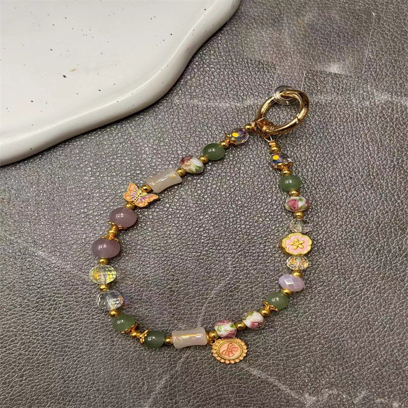 Decorative Beaded Charm Keychain Kalsten 1790135355
