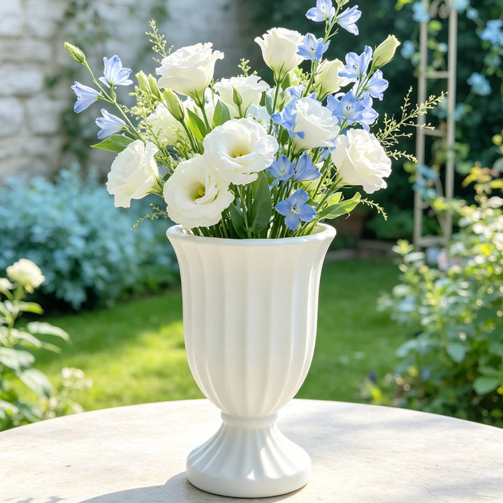 Majestic Ribbed Decorative Vase Kalsten