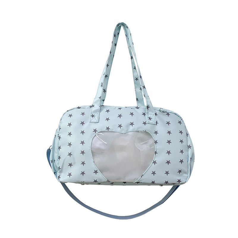 Star-Patterned Multi-Functional Handbag