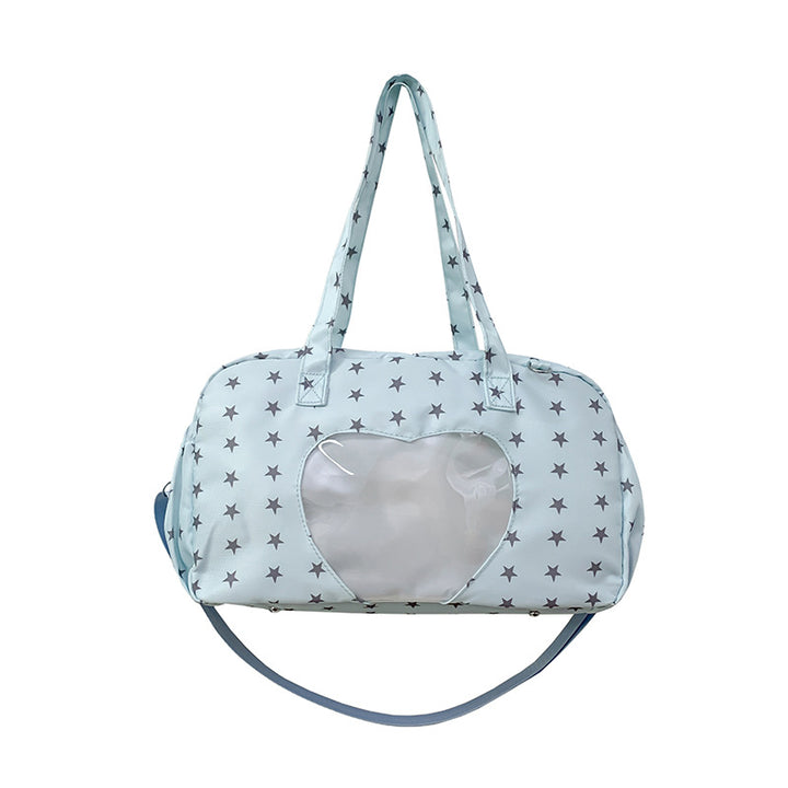 Star-Patterned Multi-Functional Handbag