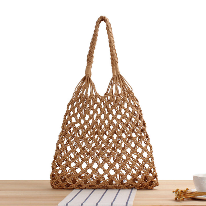 Braided shopping shoulder bag with stable side seams Kalsten