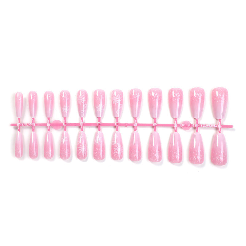 Nail art set with delicate flower and glitter patterns Kalsten