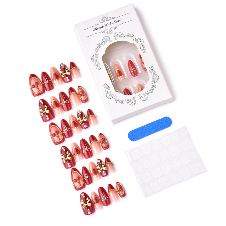 Artificial nails in romantic heart design Kalsten