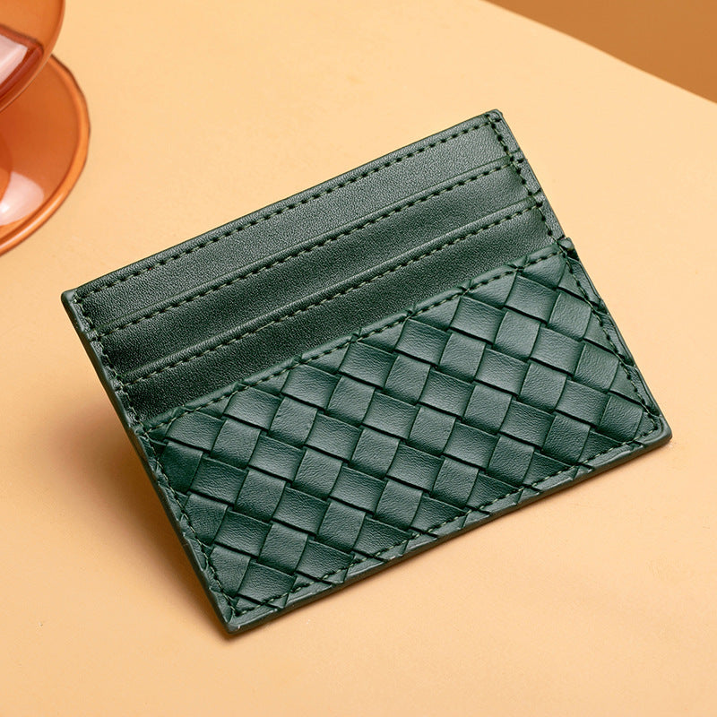 Woven Leather Card Holder Kalsten