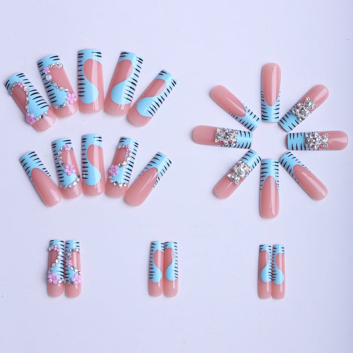 Artificial nails with elaborate decorations Kalsten