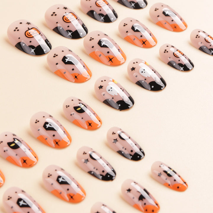 Halloween-Themed Press-On Nail Art Set Kalsten