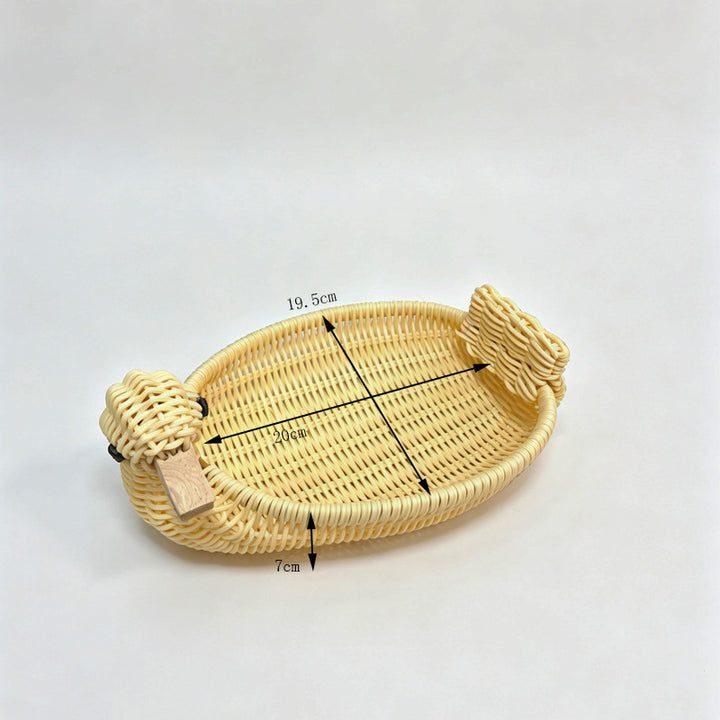 Frog-Shaped Decorative Woven Basket Kalsten
