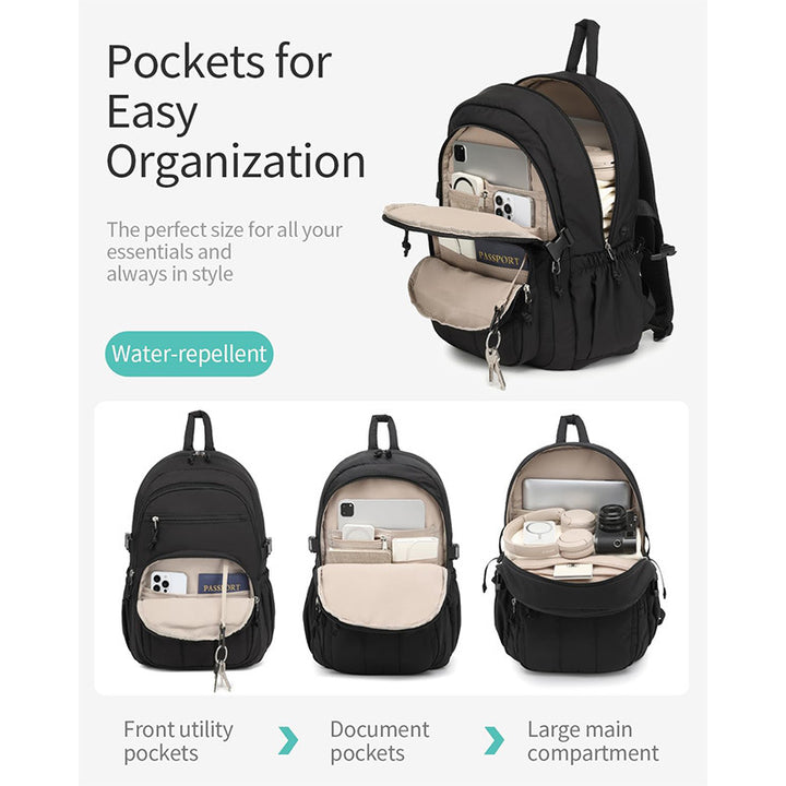 Versatile Travel Backpack with Insulated Drink Holder Kalsten