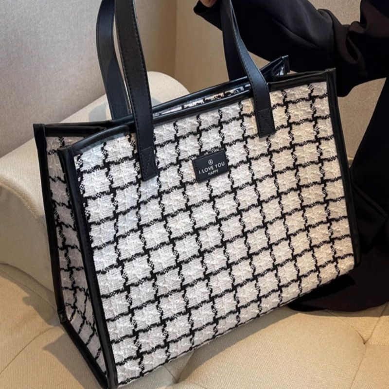 Elegant Textured Tote Bag Kalsten