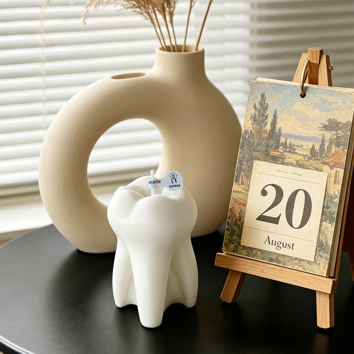 Tooth-Shaped Decorative Candle