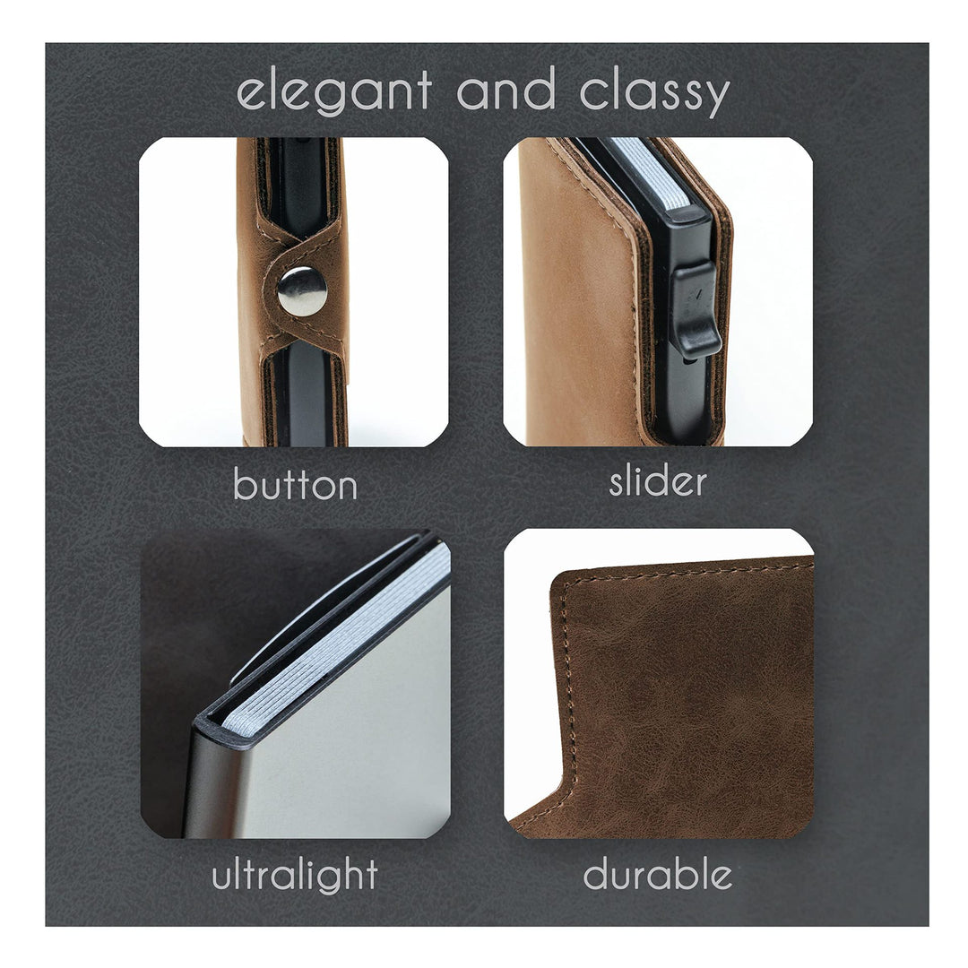 RFID-Blocking Multi-Functional Leather Wallet Kalsten