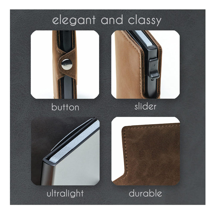 RFID-Blocking Multi-Functional Leather Wallet Kalsten