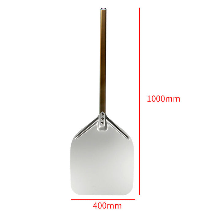 extra-long wooden handled aluminum pizza peel with flat square paddle Kalsten