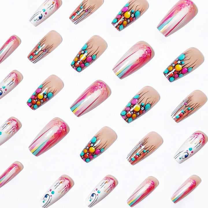 Artistic 3D Bubble Nail Art Kalsten