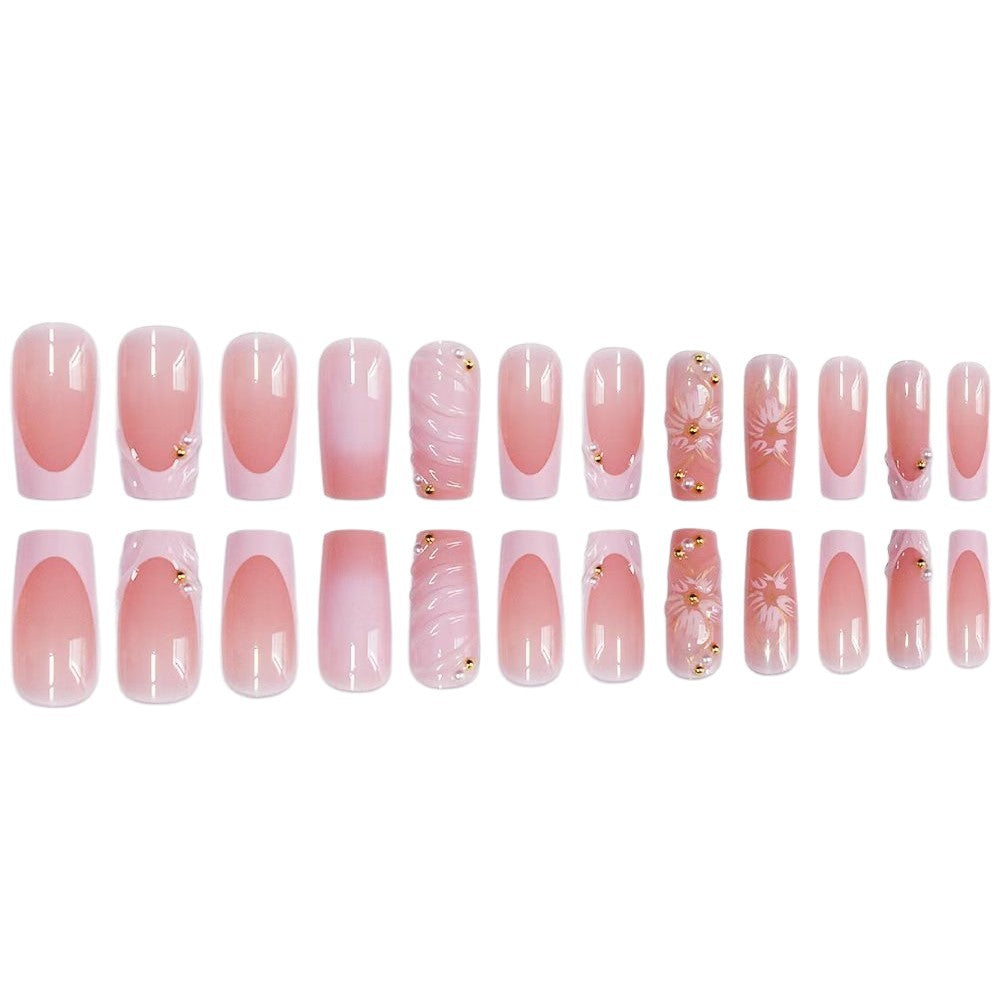 Artistic Floral Press-On Nail Extensions Kalsten