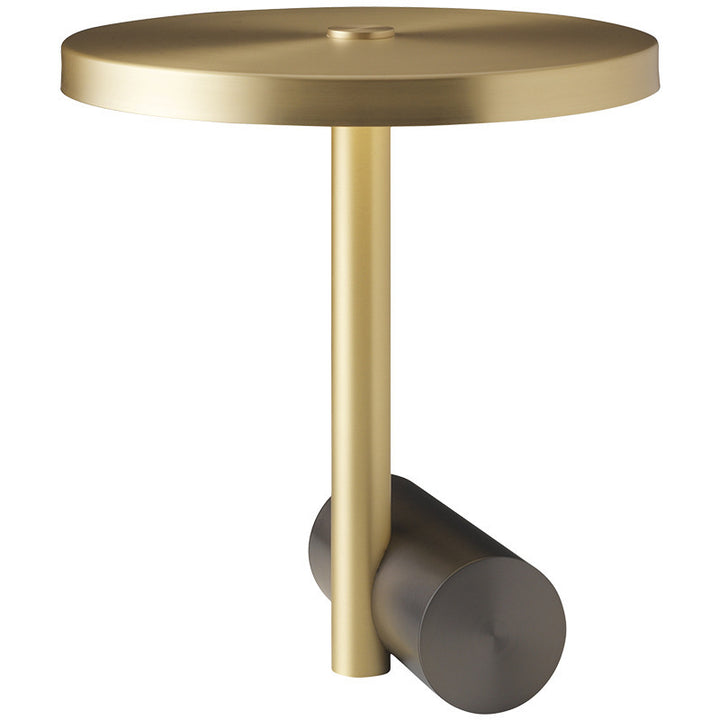 Modern Minimalist Side Table with Cylindrical Base