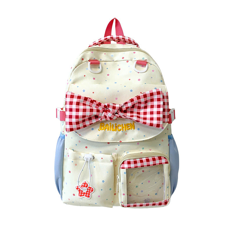 Cute Bow-Embellished School Backpack Kalsten