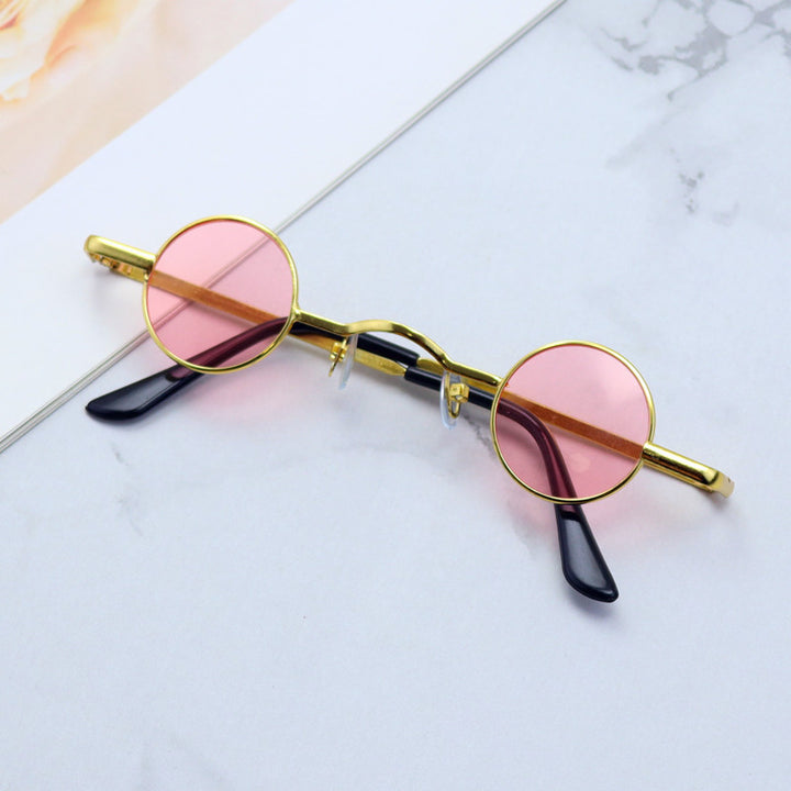 Retro-Inspired Round Metal Frame Sunglasses Kalsten