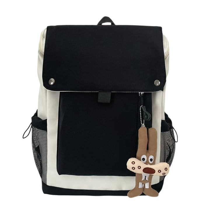 Backpack with Functional Design and Cute Plush Pendant Kalsten