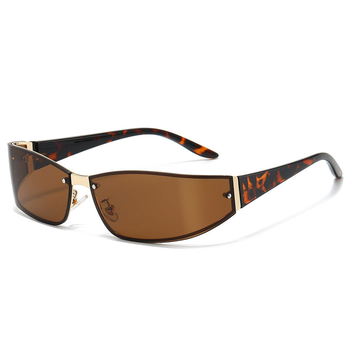 Sleek Cat-Eye Shield Sunglasses Kalsten
