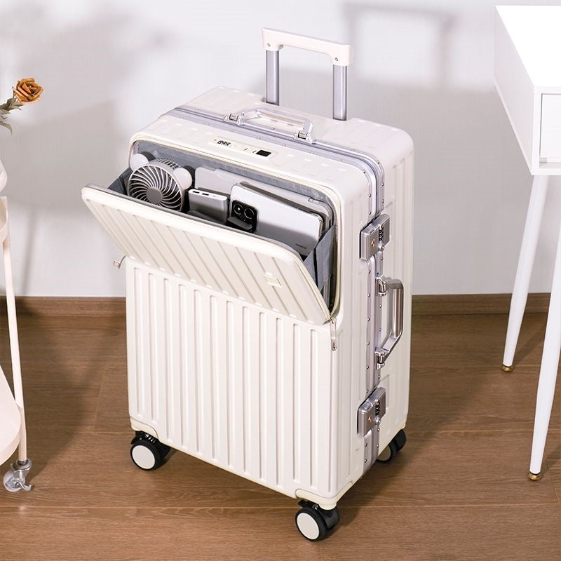 Trolley Suitcase With Innovative Storage Space And Integrated Security System Kalsten