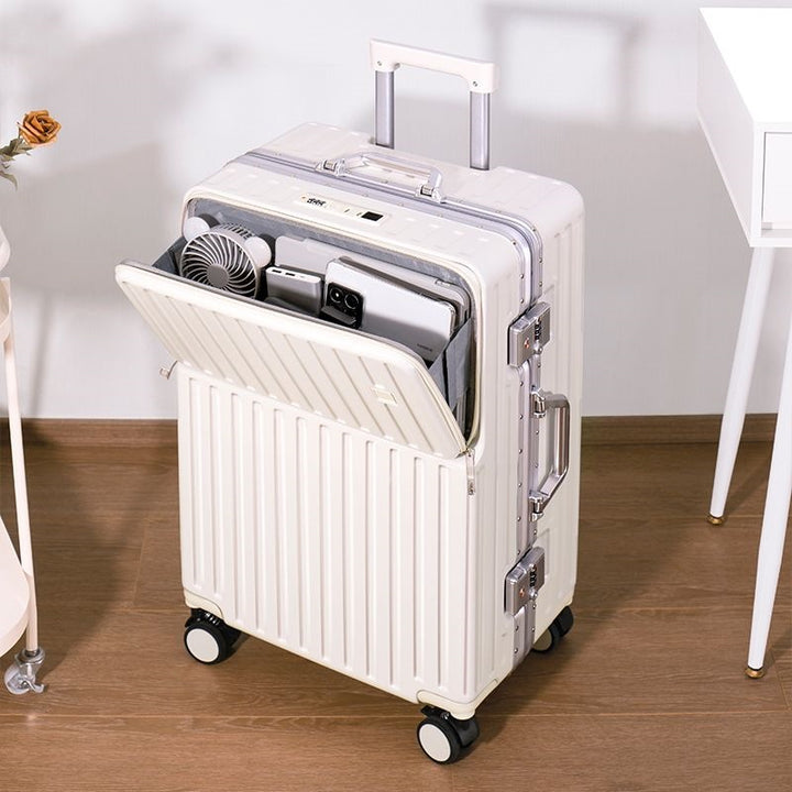 Trolley Suitcase With Innovative Storage Space And Integrated Security System Kalsten