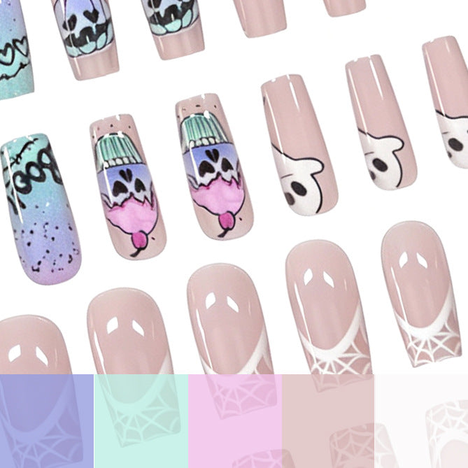 Artistic Halloween-Themed Nail Art Extensions Kalsten 1789915354