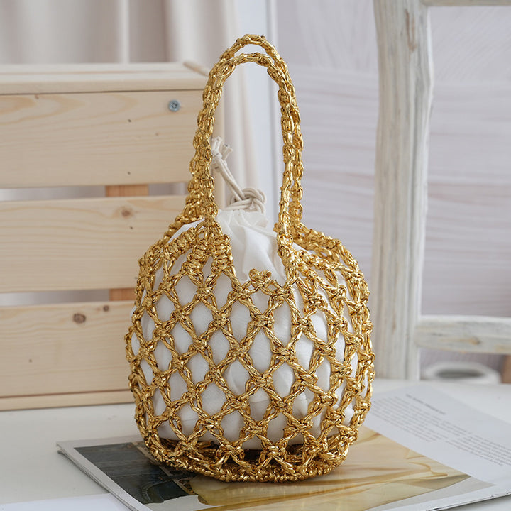 Net shopping bag with braided design Kalsten
