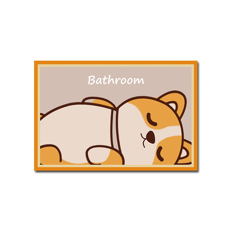 Playful Citrus-Themed Bath Mat Kalsten