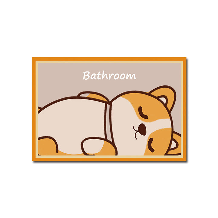 Playful Citrus-Themed Bath Mat Kalsten