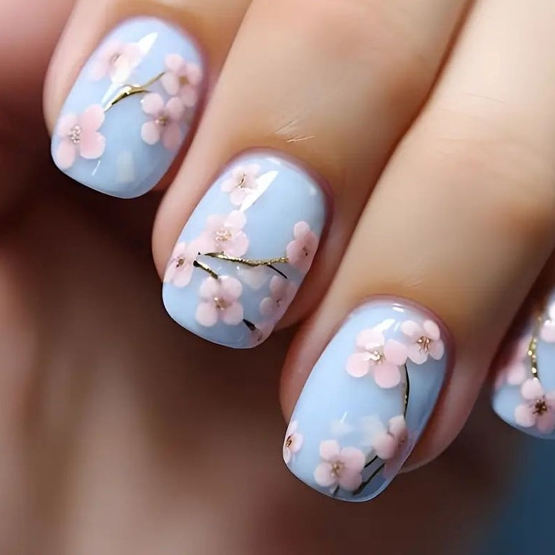 Floral Blossom Nail Art Enhancements Kalsten