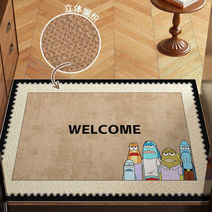 Cartoon-Themed Kitchen Area Mat