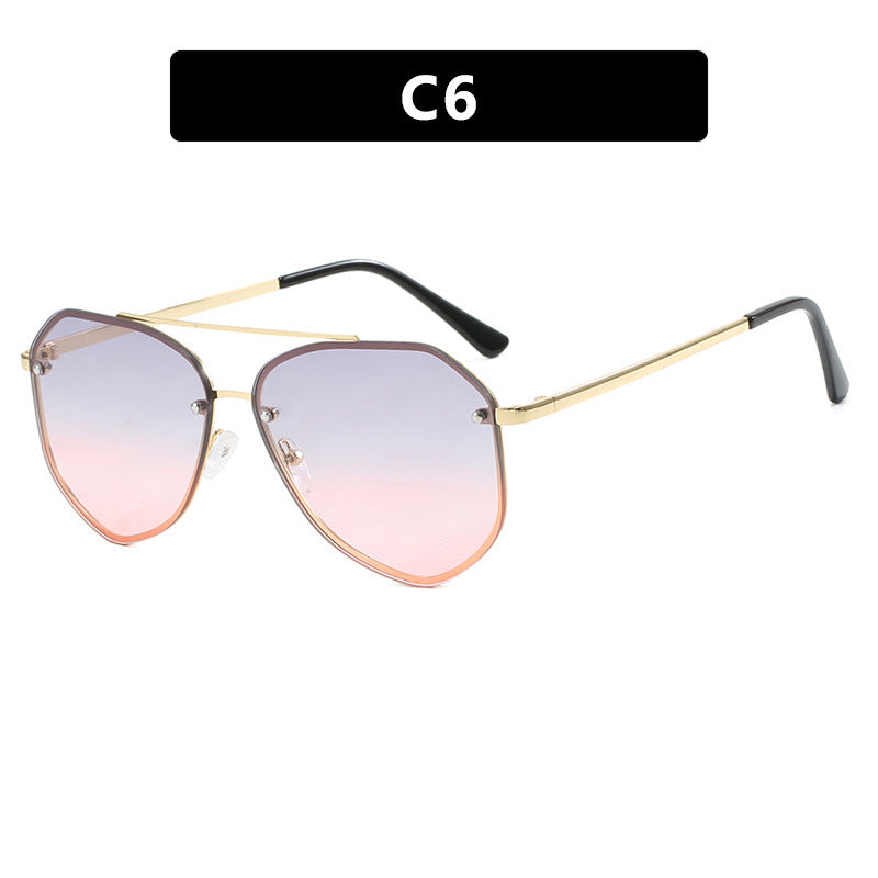 Women's geometric sunglasses with delicate frame Kalsten