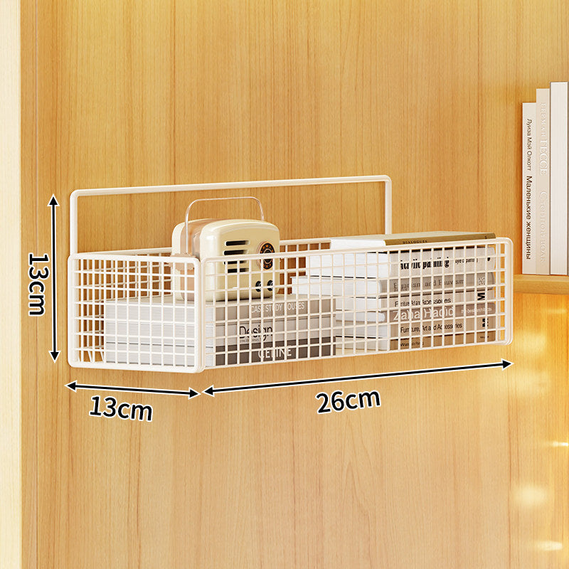 Wall-Mounted Metal Mesh Storage Basket