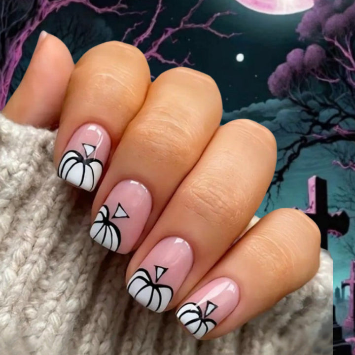 Artistic Halloween-Themed Press-On Nail Set Kalsten 1787225300
