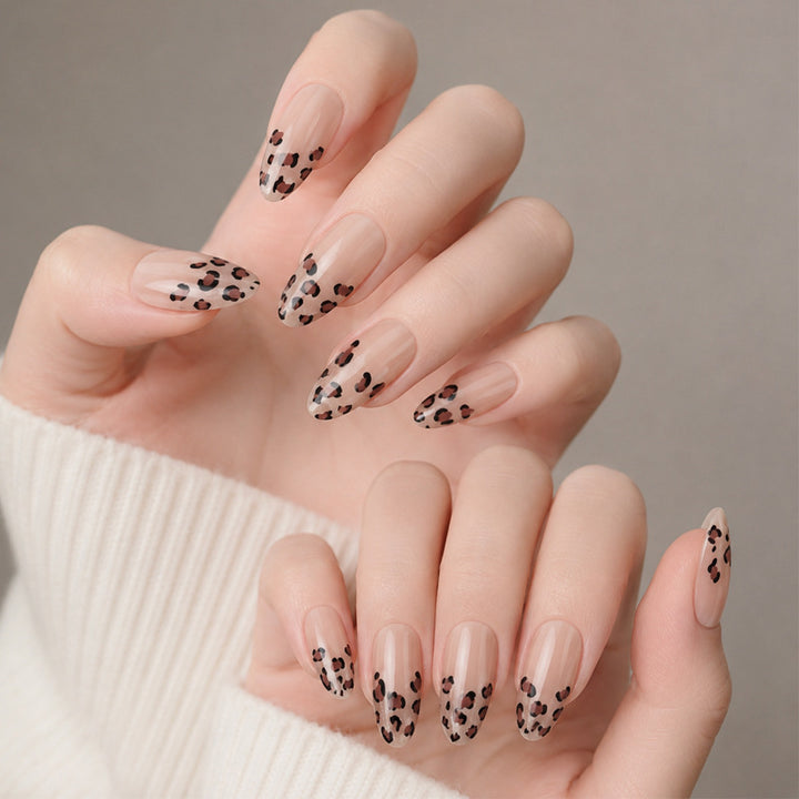 Artistic Leopard-Patterned Press-On Nails Kalsten
