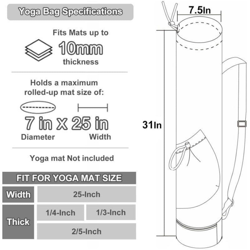 Sporty yoga bag with practical compartments Kalsten