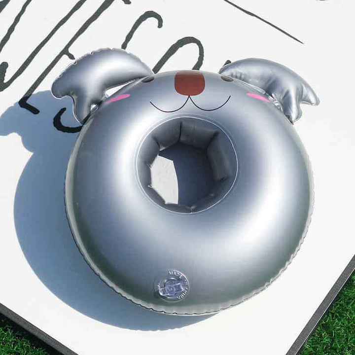 Women Inflatable Swim Ring with Floral Design Kalsten
