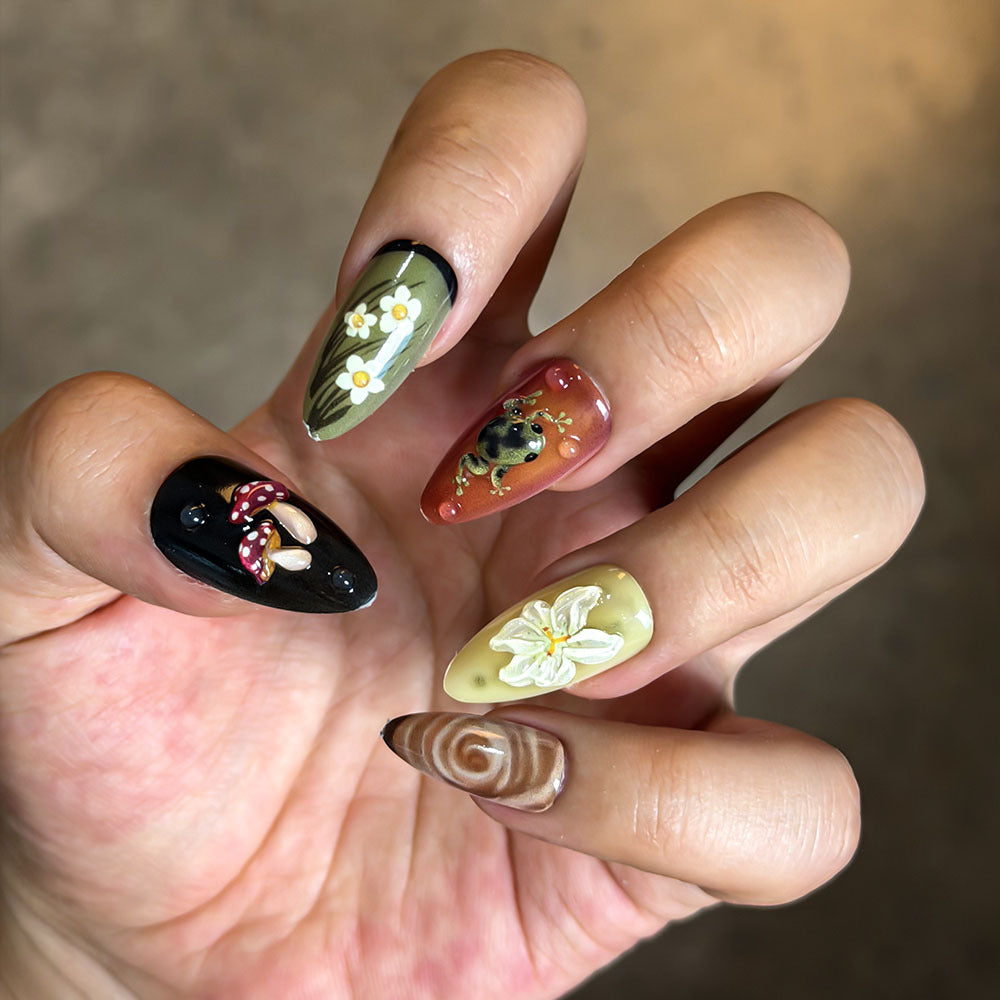 Artistic Themed Press-On Nail Set Kalsten 1787294329