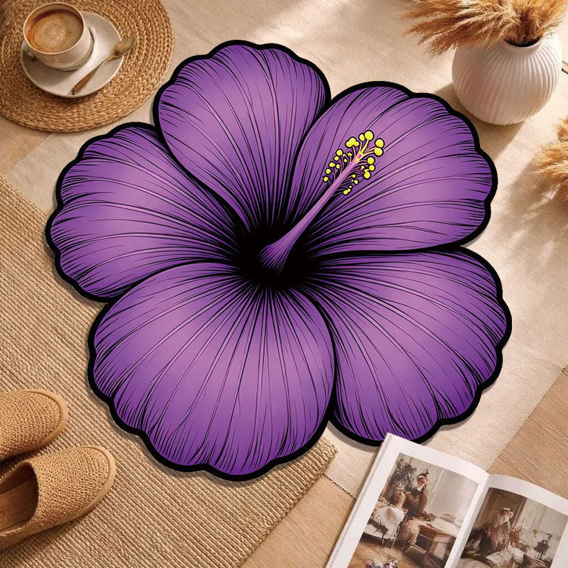 Decorative Floral Accent Rug
